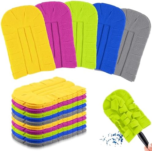 20 Pcs Reusable Duster Refills Washable Pads, Stylish Color by Zubebe