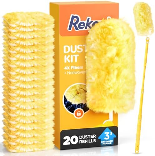 REKOPI Heavy Duty Duster Refills Compatible with Swiffer Duster, 20 Count by REKOPI
