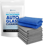 Claro Glass Towels Car Detailing 8-Pack – Streak Free Windshield Cleaner Cloth | Auto Glass Cleaner for Car Windows, Mirrors & Screens | Microfiber Car Cleaning Cloth for Detailing & Interior Use by MicrofiberWholesale