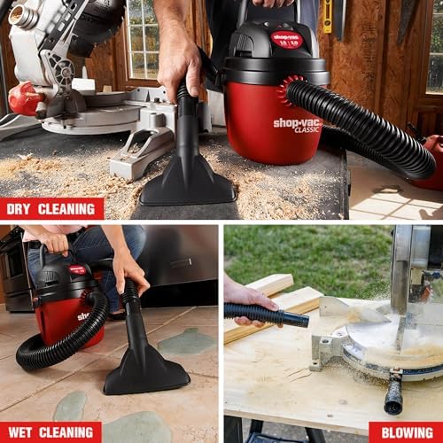 Shop-Vac 1.5 Gal 2.0 Peak HP Wet/Dry Vacuum, Wall Mount Small Vac, 2030100 - Image 6
