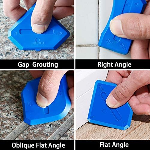 King&Charles Silicone Caulking Tool Kit, 3in1 Caulk&Grout Remover Tool - Image 5