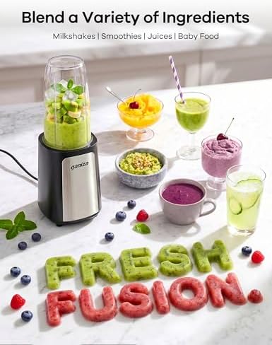 Ganiza Smoothie Blender, 14Pcs Portable Personal Blender Shakes & Smoothies - Image 4