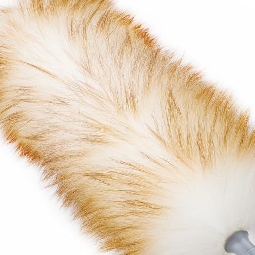 Lambswool Duster with Extendable Handle up to 88.58 in, Natural Feather Dusters Long Pole Stainless Steel, Fluffy Feather Duster for Cleaning High Floor Ceiling Fans, Window Blinds Shelves, Furniture by Unknown