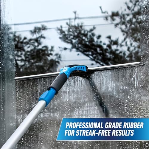 Unger 18-inch Professional Grip Swivel Squeegee – Professional Grade Window Squeegee for the Home, Large Squeegee for Glass Window Cleaning - Image 4