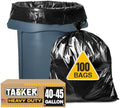 Tasker 44-45 Gallon Trash Bags Heavy Duty, Commercial & Office Garbage Bags by Tasker