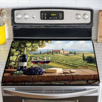 NYZE Stove Top Cover for Electric/Glass Stove, 28x20 Inch Stovetop Cover Flat Top Protector Dish Drying Mat for Kitchen (Vineyard) by GIVEYOUTHEBEST