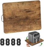 Appliance Slider, Sliding Tray for Coffee Maker, Coffee Pot Slider for Countertop, 360° Rolling Tray Appliance Slider for Kitchen Appliances- Rustic Brown (9.5” X 14”) by Fxacyem