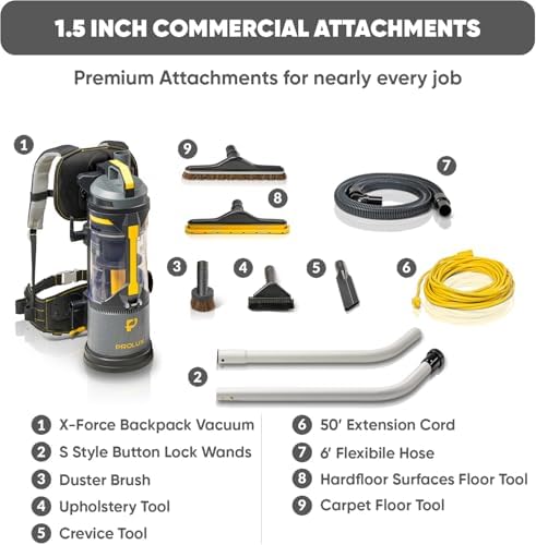 Prolux XForce Pro Lightweight Bagless Backpack Vacuum - New Commercial Vacuum Tech for Professional Cleaners and Businesses - Image 5