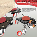 ONEON Heavy Duty Furniture Movers with Wheels & Lifter (5 SGL Wh Parked) - Image 4