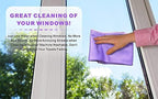 Longmann NorwexWindow Cleaning Cloth, Glass Cloth, Only Use Water, No Chemical Needed, Streaks Schatches Free, Just Add Water (Purple 1 Pack) - Image 4