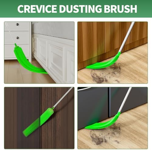 dusters for Cleaning extendable Long Handle，Webster Cobweb Duster with Extension Pole，Spider Web Remover Brush with Pole，Outdoor Web Cleaner Outside for use on Ceilings, cabinets, Walls, Light - Image 7