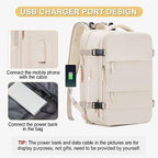 Expandable Travel Backpack For Women Men Airline Approved Personal Item Backpack For Airlines Carry On Backpack Flight Approved Waterproof Backpack For Traveling On Airplane Weekender Travel Bag - Image 6