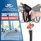 YAMATIC 3/8" Non-Marking Pressure Washer Hose 50 FT, Swivel Quick Connect - Image 6