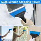 9-Pack Small Squeegee, 5 Inch Window Tint Squeegee Set with Silicone Blades & Non-Slip Handle - Car Windshield Wiper, Glass Shower Door Cleaner, Mirror & Auto Detailing Tool - Red, Blue, Green - Image 4