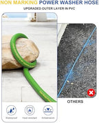Pressure Washer Hose 25ft 4800PSI Non Marking 3/8’’ 4-Layer Structure - Image 4