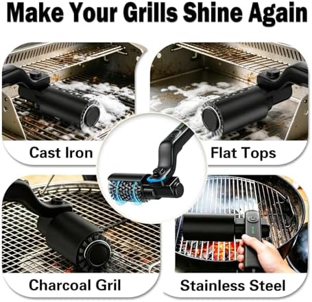 Electric Grill Brush, Rechargeable Cordless BBQ Cleaning Brush - Image 7
