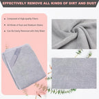 Longmann 2 x NΘrwex Enviro Cloth, Glass Cloth, Cleaning Cloth, Streaks Schatches Free (Grey 2 Pack) - Image 3