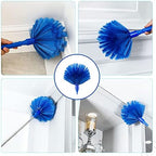 ZZ LAZYCOTTAGE Duster, Microfiber Dusters with 2 Handle Sets, Durable 15-98.1 Inches Long Telescopic Rod, Washable, Feather Dusters for Cleaning Cobweb and Ceilings Fans, 5 Pack (Blue) - Image 5