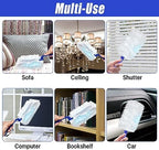 100 Pcs Duster Refills Bulk, Thickened Duster Refill Electrostatic Duster Head, Duster Refills for Cleaning with 4 Handles, Disposable Duster Refills for Cleaning Blinds, Ceiling Fans(Blue) - Image 7