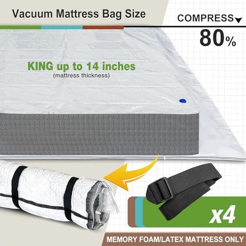 King Size Mattress Vacuum Bag for Memory Foam Latex Mattress - Image 2