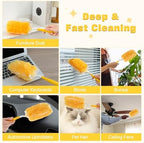 360° Heavy Duty Duster Refills for Swiffer Duster,30 Pack & 1Handle 4X Faster Electrostatic Deep Duster Kit for Cleaning, Pet Hair, Blinds & Car Vents,Lasts 2+ Months, Eco-Friendly & Gift-Ready - Image 6