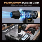 Compressed Air Duster, Stepless Speed Dial, Powerful Airflow, 130,000 RPM Rechargeable Air Blower for PC, Keyboard, Computer, Home, Car Interior, Electronics,6 Cleaning Nozzles, Compact 0.5lb (FE-J35) - Image 2