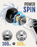 Dovety Electric Spin Scrubber, Extendable Handle, 8 Brush Heads-WH - Image 4