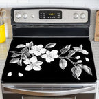 Stove Top Cover for Electric Stove,Glass Stove Top Cover, Heat Resistant Glass Cooktop Cover, Stovetop Protector, Kitchen Decor, Dish Drying Mats Cover for Ceramic Washer Top 28.5x20.5 inch by GIVEYOUTHEBEST