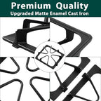 W10447925 Burner Grates Stove Replacement Parts for Whirlpool Gas Stove Grates Kenmore Maytag Amana Inglis Kirkland 8.3 x 8.8 In Matte Cast Iron Stove Top Oven Grates Cooktop Grates 4 Pcs - Image 4