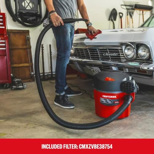 CRAFTSMAN CMXEVBE17925 5 Gallon 5.0 Peak HP Wet Dry Shop Vacuum - Image 5
