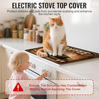 NYZE Stove Top Covers for Electric Stove for Kitchen (Vintage Coffee) - Image 6