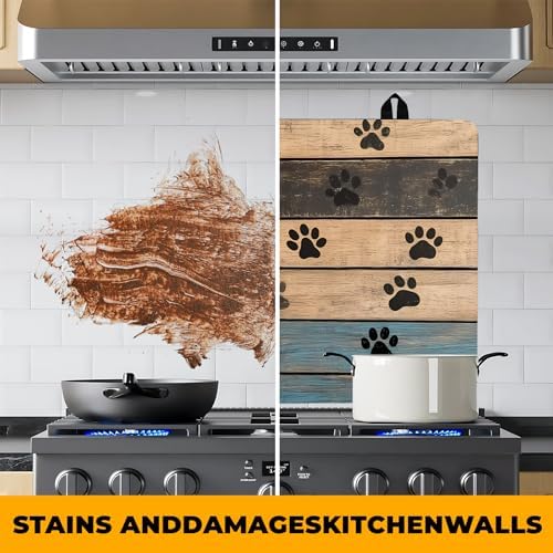 Stove Top Cover Retro Flower Gas Stove Top Cover for Home Decoration Kitchen Pad Non-Stick Washable Cooktop Covers Countertop Protector Keep Stove Clean 28"x20" (Texture-1) - Image 5