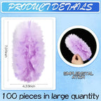 Vesici 100 Pcs Duster Refills Compatible with Swiffer Dusters Bulk Disposable Replacement Thickened with 1 Handle Heavy Duty for Cleaning, Office (Purple and Pink) - Image 6