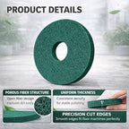 6 Pcs 12" Cleaning Orbiter Pads 437.056 for Oreck 550MC Orbiter Floor Machine,Commercial Floor Buffer Pads,Green Scrubbing Pad for Tile, Hardwood, Marble Floors - Image 5