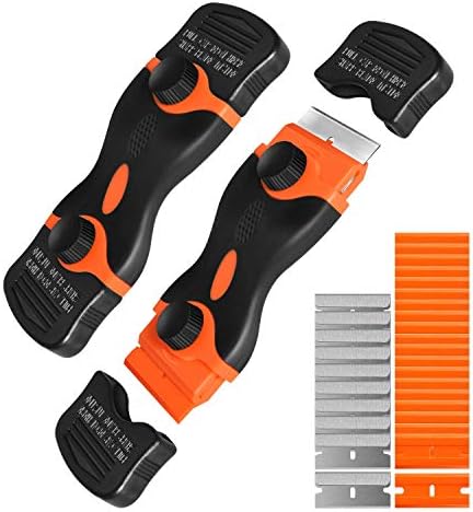 Razor Blade Scraper, 2 Pack Double Edge Razor Scraper Remover Tool by kapoua