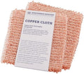 Redecker Copper Cleaning Cloth, Set of 2, Standard Size – Non-Scratch Scrubber for Pots, Pans, Sink & Stainless Steel – Reusable Metal Cleaning Cloth, Made in Netherlands by Redecker