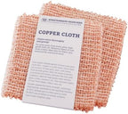 Redecker Copper Cleaning Cloth, Set of 2, Standard Size – Non-Scratch Scrubber for Pots, Pans, Sink & Stainless Steel – Reusable Metal Cleaning Cloth, Made in Netherlands by Redecker