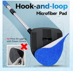 XINDELL Interior Windshield Cleaner Tool, Car Window Cleaning Kit with 5 Reusable Microfiber Pads, Extendable Handle & 360° Rotating Head, Streak-Free Auto Glass Wiper for Truck SUV RV - Image 2