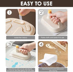Magic Brush with 200 Disposable Cleaning Cloth, Kitchen Wipe with Replaceable Thin Rag, Household Brush with Handle for Home - Image 3