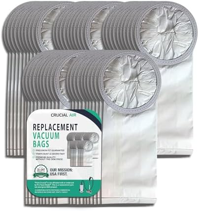 50 High-Efficiency Replacement Vacuum Bags – Compatible with ProTeam Commercial Backpack Vacuums 6QT, Part # 100431 - Easy Installation - (50-Bags) by Think Crucial by ThinkCrucial