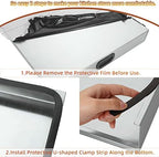 Stainless Steel Gas Stove Top Cover, Noodle Board Cooktop Cover, Kitchen Organizer for Gas and Electric Stove Range Expanding Kitchen Space, Large Size 36"x 23.6"x3", Sliver - Image 4