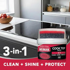 Weiman Cooktop Cleaner Paste, Easily Remove Burned-On Food, Grease and Watermarks, Leaving Your Glass Cook Top Sparkling - Image 2