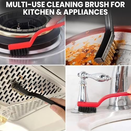 8 Pcs Crevice Cleaning Brush Set Hard Bristle Tools for Narrow Spaces - Image 6