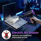 Electric Air Duster - Air Blower - Multi-Use Compressed Air Duster for Keyboard- Computer and PC - 5.74 oz Powerful Motor - Image 3