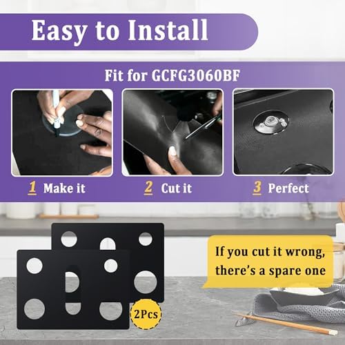 GCFG3060BF/GCFG3060BD 2pcs Stove Protector for Frigidaire Gallery Gas Range - Image 2