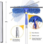KLEEN HANDLER 2-in-1 Window Squeegee with 4–12 ft Telescopic Extension Pole - Image 4