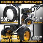 Poulan Pro 420cc Gas Pressure Washer, 4400 PSI & 4.2 GPM - Image 3