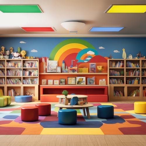 8 Pcs Fluorescent Light Covers with 80 Magnets Decorative for Classroom Ceiling Lights 4 x 2 Feet Magnetic Light Cover Filter Easy Install for Office Hospital Home Ceiling Supplies (Vibrant Color) - Image 7
