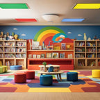 8 Pcs Fluorescent Light Covers with 80 Magnets Decorative for Classroom Ceiling Lights 4 x 2 Feet Magnetic Light Cover Filter Easy Install for Office Hospital Home Ceiling Supplies (Vibrant Color) - Image 7