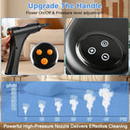 1500W Handheld Steam Cleaner for Home, 15s Heat-Up Steamer for Cleaning, 6-Level Adjustable High-Temperature High Pressure Portable Steam Cleaner for Car Detailing, Tile, Grout, Furniture, with 15 Pcs - Image 4